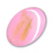 Cabochon 25x18mm Light Rose/Gold x1