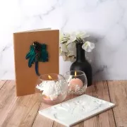 Oven-safe silicone mold for polymer clay, resin and metal clay - Leaves x1