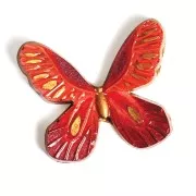 Oven-safe silicone mold for polymer clay, resin and metal clay - Leaves x1