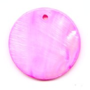 Mother-of-Pearl round sequin 30mm Rose x1|raw }}