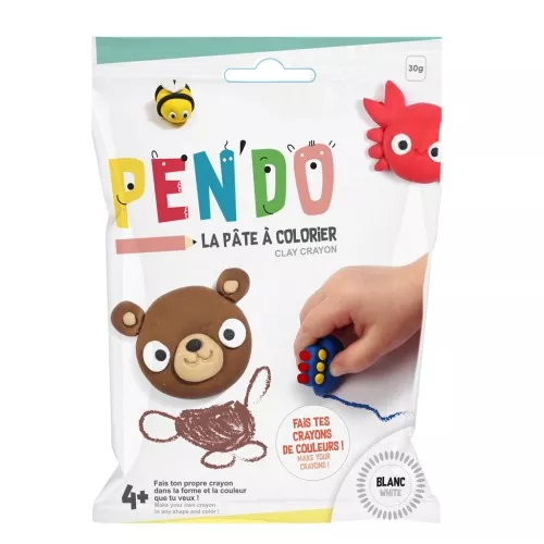 Pen'Do the coloring clay - Make your own clay crayons - White x30g
