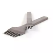 2 and 6 tooth perforators for leather and leather effect polymer clay x2