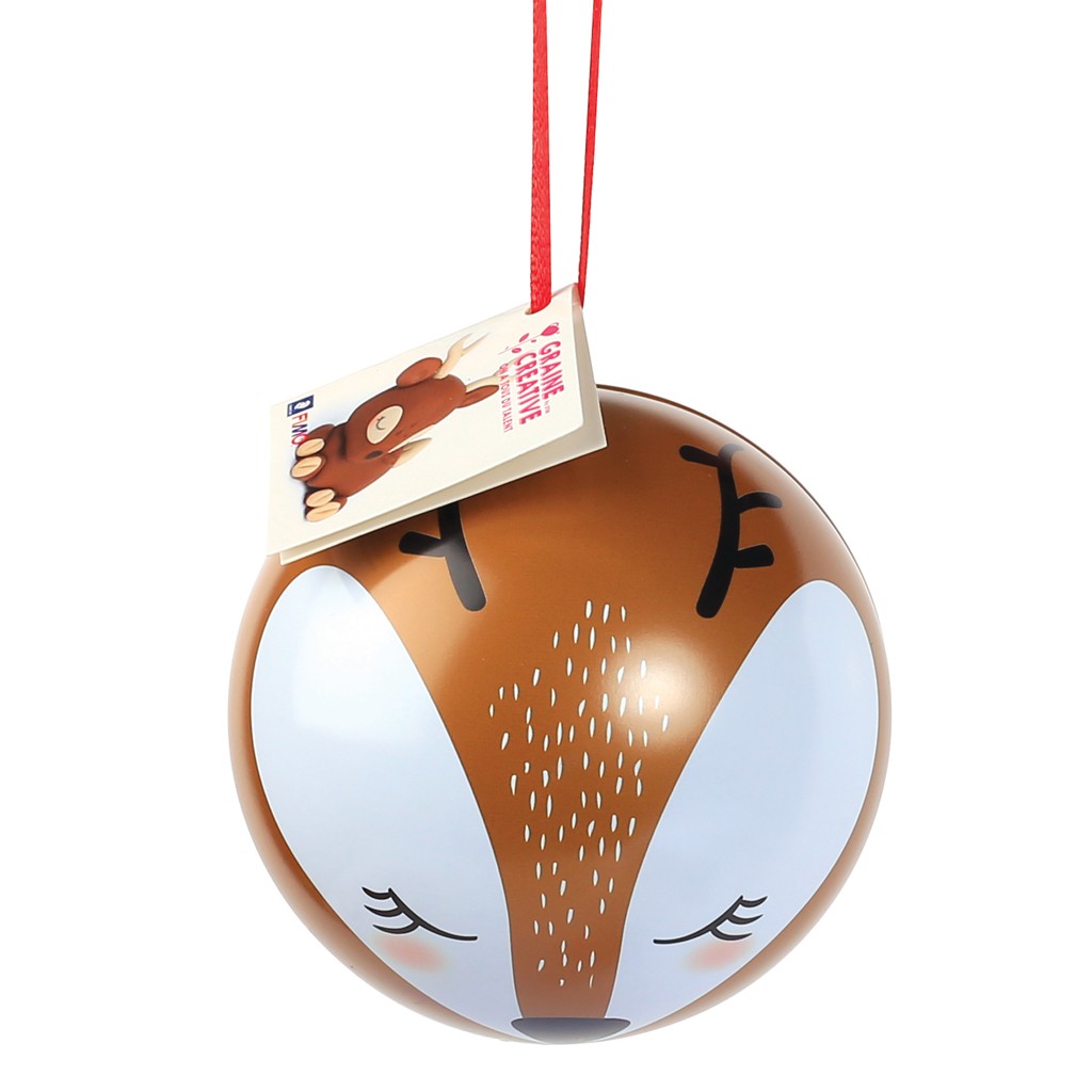 Kit Fimo Biche Boule De Noël Métallique X1