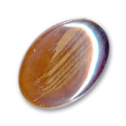 Cabochon 18x13mm Dark Topaz/Gold x1|raw }}