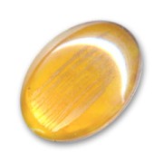 Cabochon 18x13mm Light Topaz/Gold x1|raw }}