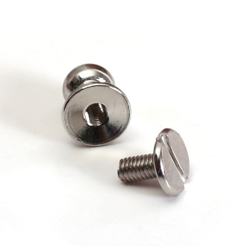 Screw Neck Buttons for Leather Effect Fimo Sewing and clay x6