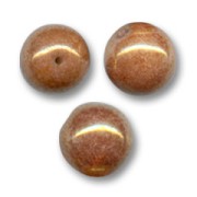 Round beads 10mm Opaque Luster Rose x10