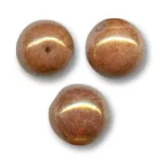 Round beads 10mm Opaque Luster Rose x10