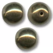 Round beads 10mm Gold Bronze x10