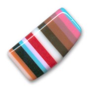 Irregular rectangle 39x22mm Multi op Color x1|raw }}