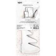 Set of 2 honeycomb paper Christmas trees - Table Deco - Let's Party - Silver x1