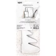 Set of 2 honeycomb paper Christmas trees - Table Deco - Let's Party - Silver x1