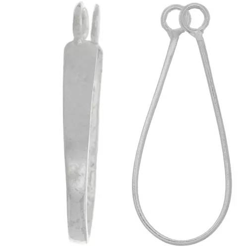 925 Sterling Silver Donuts 26mm holder x1