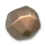 Faceted round bead 20mm Copper Mat