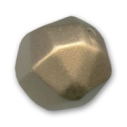 Faceted round beads 20mm Bronze Mat