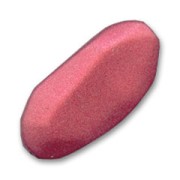 Irregular rectangle 46x20mm Bordeaux Mat