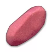 Irregular rectangle 46x20mm Bordeaux Mat