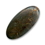 Olive candy 41x20mm imitation wood x1|raw }}