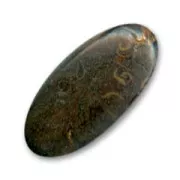 Olive candy 41x20mm imitation wood x1