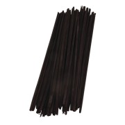 Straws 22 cm for DIY decoration - Black x 50