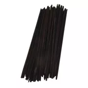 Straws 22 cm for DIY decoration - Black x 50