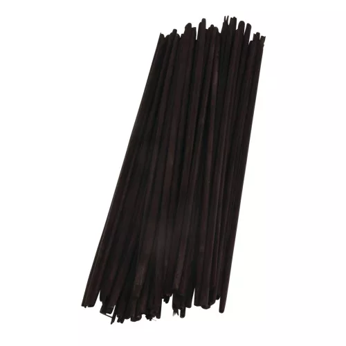 Straws 22 cm for DIY decoration - Black x 50