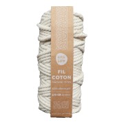 100% recycled cotton Cord for macrame - Kesi Art - 6 mm Naturel (n°12) x 30 m