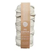 100% recycled cotton Cord for macrame - Kesi Art - 6 mm Naturel (n°12) x 30 m