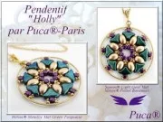 Glass beads Hélios® by Puca® 6x10 mm Jet Mat x10g