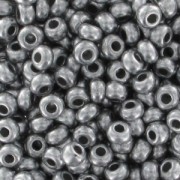 Preciosa Seed Beads 11/0 2 mm - Silver-Plated x 20 g