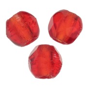 Fire Polished faceted round beads 2mm Light Siam x50|raw }}
