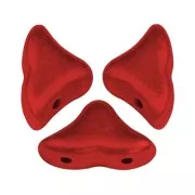 Glass beads Hélios® by Puca® 6x10 mm Red Metallic Mat x10g