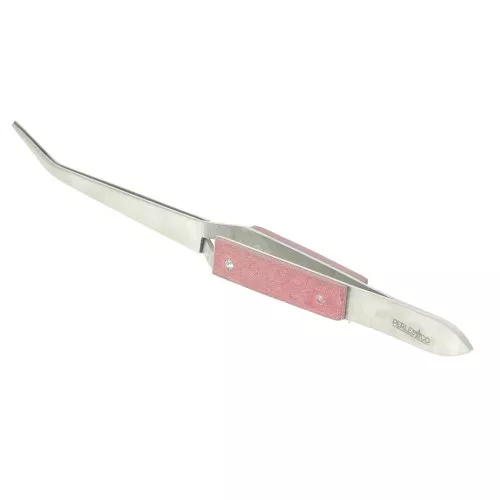 Tweezers pliers to weld - curved tip - 17 cm self locking x1
