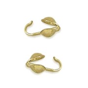 3.5mm ?clamshell bead - Gold filled x4
