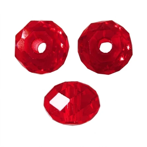 PureCrystal 5040 Flat rounds 4mm Light Siam x20