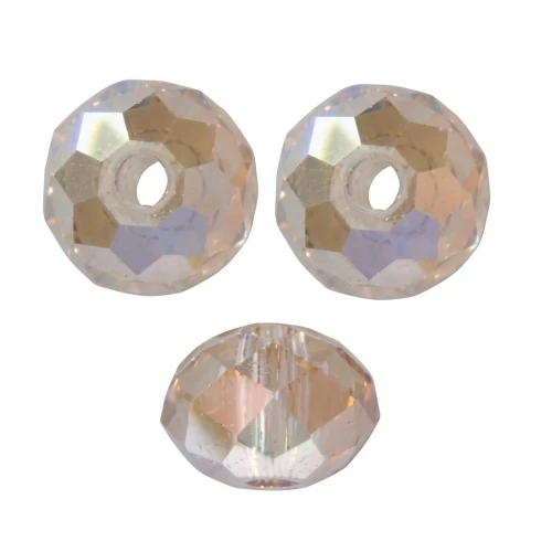 PureCrystal 5040 Flat rounds 4mm Crystal Golden Shadow x20