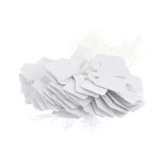23x13 mm Paper Price Tags with String - White x100
