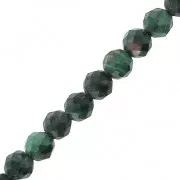 Malachite Faceted beads 3 mm x25