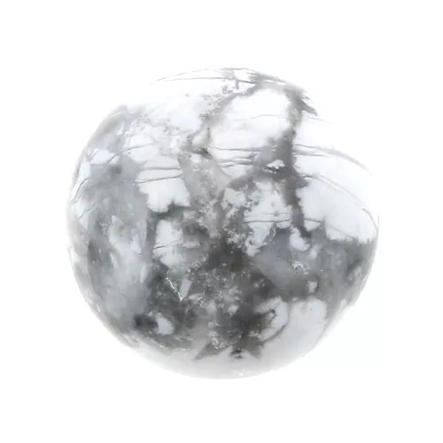 Round cabochon 12 mm Howlite x1