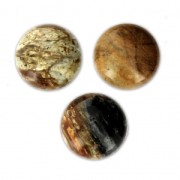 Round cabochon 20mm Picasso Jasper