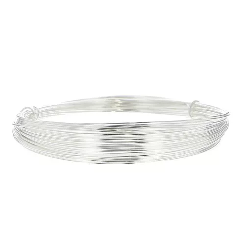 Flexible wire 0.6 mm in Silver filled 999 x 10 m
