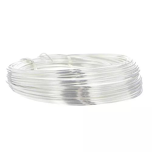 Flexible wire 0.8 mm in Silver filled 999 x 10 m