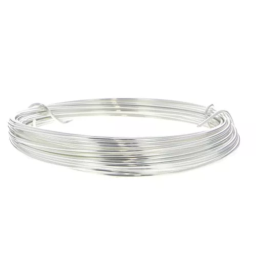 Flexible wire 1 mm in Silver filled 999 x 5 m
