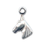 Silver Horse charm 12mm x1