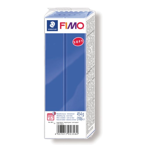 Fimo Soft Polymer Clay 454gr Brilliant Blue (n°33) x1