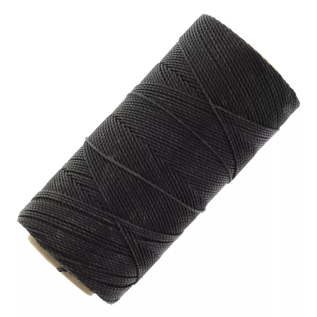 Linhasita waxed thread spool for micro macramé 1 mm - Dark brown (210 ...