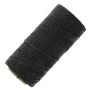 Linhasita waxed thread spool for micro macramé 1 mm - Dark brown (210) x168m
