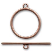 Toggle clasp 34mm Old Copper tone x1|raw }}