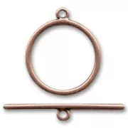 Toggle clasp 34mm Old Copper tone x1