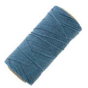 Linhasita waxed thread spool for micro macramé 1 mm - Capri blue (226) x168m|raw }}